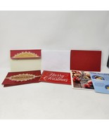 Vintage Lot of 9 Merry Christmas Cards w Envelopes Hallmark AGC Made in USA - £12.26 GBP