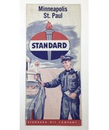 Vintage Standard Oil Company Minneapolis St. Paul Road Map Rand McNally - £9.80 GBP