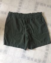 Old Navy Utility Shorts Womens Sz Large Army Green 5&quot; INSEAM Drawstring Waist - £15.02 GBP