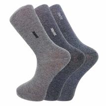 Cotton Crew Dress Socks for Men 3 Pairs Casual Solid Socks Size 10-13 (A... - £5.38 GBP