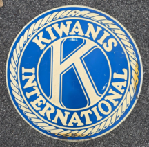 Kiwanis International Club Organization Metal Vintage Sign - £147.77 GBP