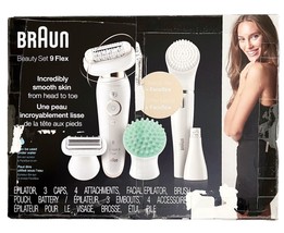 NOB Braun Silk-épil 9 Flex 9-300 Epilator Beauty Set Hair Removal Device... - £103.93 GBP