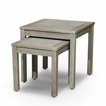 DTY Outdoor Living Longs Peak Eucalyptus Two Shelf Side Table - Espresso - £87.61 GBP