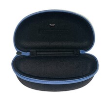 Tifosi Sunglasses Hard Case w/ Microfiber Pouch Black Blue Never Used image 3