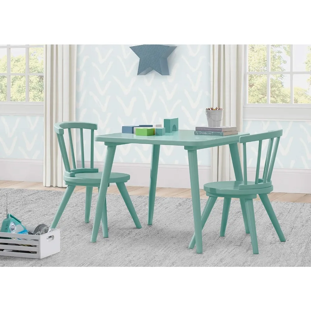 Kids Wood Table Chair Set 2 Chairs Included Arts Crafts,Snack - $235.84