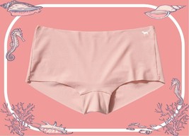 XL NO SHOW Misty Rose Coral  Stretch Victorias Secret PINK Boyshort Brief Pantie - £8.78 GBP