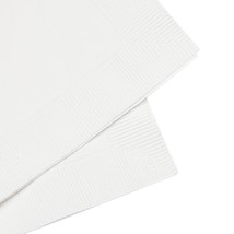 White Coined Napkins - Soft, Three-Ply, Perfect for Custom Printing, Wed... - £32.36 GBP+