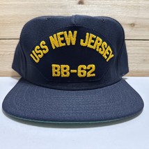 Vintage USS New Jersey MILITARY Hat BB-62 Ship Hat New Made In USA New E... - $29.60