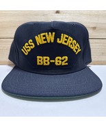 Vintage USS New Jersey MILITARY Hat BB-62 Ship Hat New Made In USA New E... - $555.15 MXN
