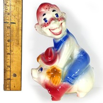 Vintage Howdy Doody Ceramic Piggy Bank (Circa 1950&#39;s) Made in USA - £89.28 GBP