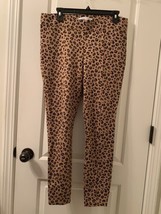 Old Navy Women’s Brown Leopard Print Pants Slim Ankles Size Large - $39.20