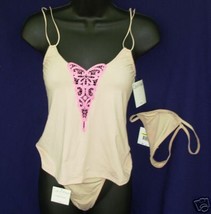 New CALVIN KLEIN sz M Cami Combo Camisole 2 G-Strings Med $58  - £15.93 GBP