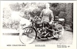 Motorcycle Collector Bikes EXCELSIOR Pamlin Prints Postcard Z4 - £7.79 GBP