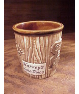 Harvey&#39;s Lake Tahoe Tiki Short Brown Ceramic Mug, Nevada - £5.06 GBP