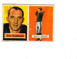 Topps Trading Card - Zeke Bratkowski DP Chicago Bears (Football Card) 1957  #140 - $5.00