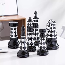 Decorative Chess Figurine For Home Décor | Black &amp; White | Housewarming ... - £124.77 GBP