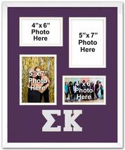 Sigma Kappa Licensed Purple and White Sorority Memories Collage 16x20 Photo Fram - £33.17 GBP