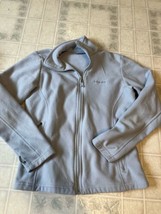 Ladies Columbia Full Zip Fleece Gray Jacket Sz Small Polyester Fleece warm! - £19.14 GBP