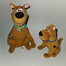 2 Scooby Doo Brown Dog Plush Lot 9&quot; Toy Factory 6.5&quot; Ty Stuffed Animals - £14.08 GBP