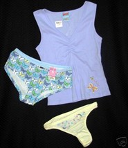 New $27 Lot Jenni Sleep Shirt Hue + C Club Panties Xs S - £7.13 GBP
