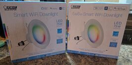 Smart WiFi Can light Downlight LED 75W 1000 Lumens 2 Pack Feit Electric - $19.79