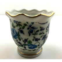 Vintage Richard Japan Shaving Mug Shabby Chic Blue Rose Gold Trim Tulip ... - $12.57