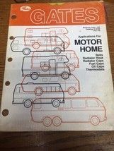 Vintage 1977-78 Gates Motor Home Catalog - $23.71