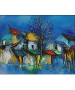 Autumn Night, a 24&quot; x 32&quot; commission original oil painting on canvas by Phu - $409.78 CAD
