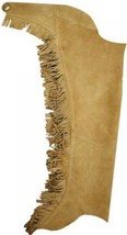 Western Show Chaps Tan Extra Extra Large with Silver Concho back - £55.94 GBP