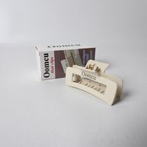 Oomcu Beige Square Hair Clip Elegance Hair Claw for Women &amp; Girls - $3.99