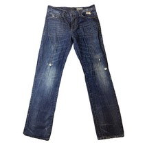 Aeropostale Mens Size 30 32 Distressed Straight Leg jeans Blue Denim - £14.78 GBP