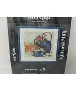 Merejka Cross Stitch Kit K-66 Kittens Milk Tea Cute Cats Flower Country ... - $22.34