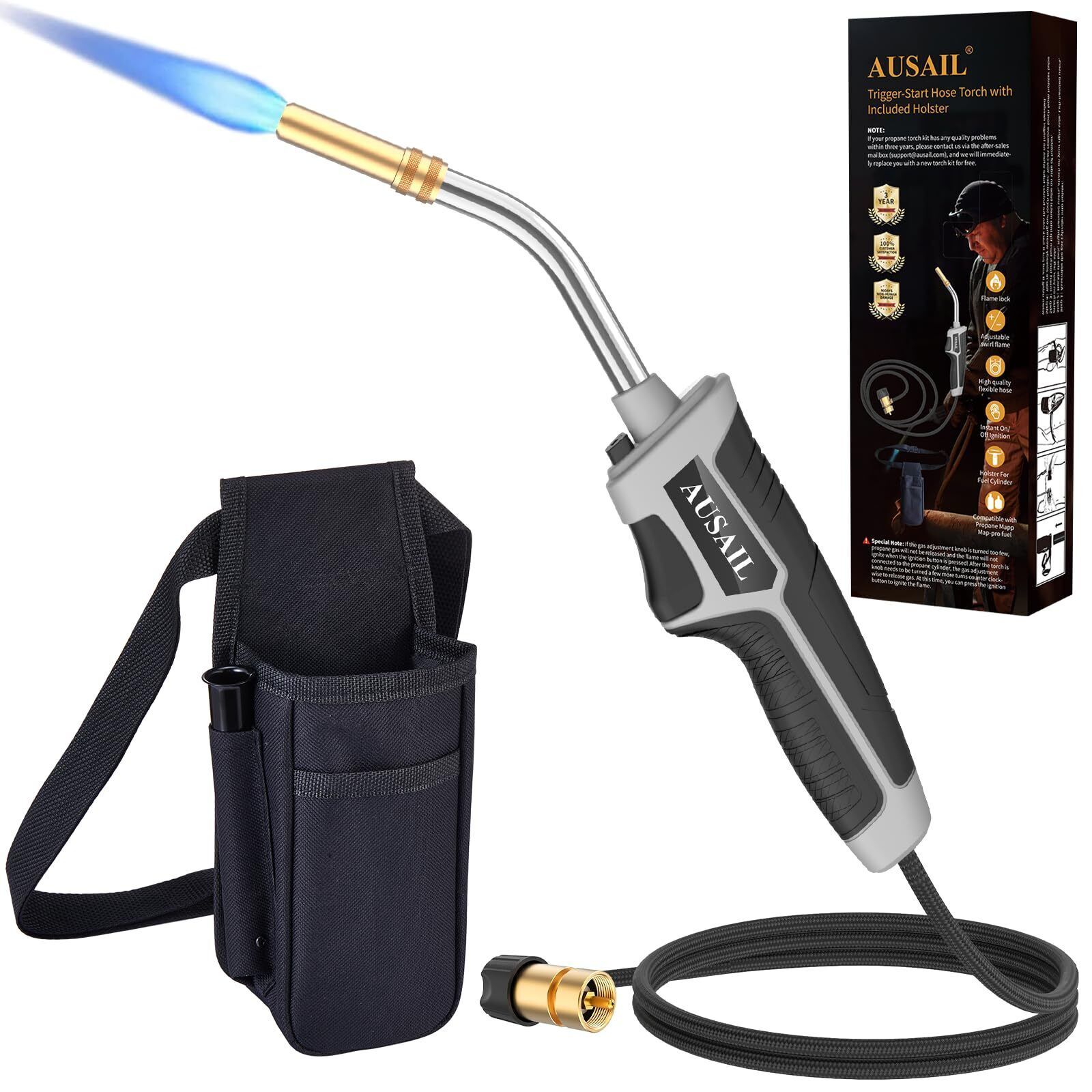 Propane Torch KitMapp Map Gas Torch with Included HolsterTrigger Start 5... - $71.62