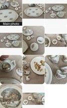 Collectible Mini Tea Set Pieces (Some Currier &amp; Ives) Vintage - £19.39 GBP