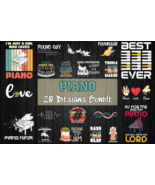 Piano SVG Bundle 20 designs - €25,58 EUR