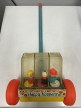 Vintage Fisher Price Happy Hoppers Push Toy 1969 #121 Blonde Dog Cowboy ... - $38.27 CAD