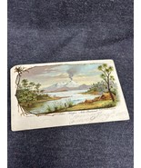 1908 POSTCARD W/ &quot;LAKE TAUPO&quot; NEW ZEALAND - £4.16 GBP