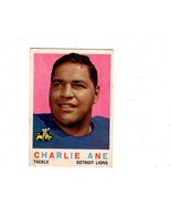 Charlie Ane Jr., Detroit Lions (Football Card) 1959 Topps #21 - £2.74 GBP