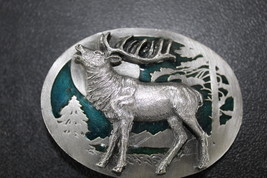 Bugling elk belt buckle- NEW - $246.52 MXN