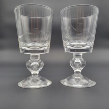 Set of 2 Vintage Steuben Baluster Stem Water Glass 7877, 6 1/2&quot; Tall - $184.20