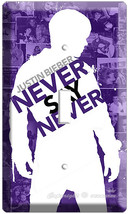 Justin Bieber Never Say Purple Single Light Switch Covr - £8.62 GBP