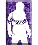 JUSTIN BIEBER NEVER SAY PURPLE OUTLET COVRER WALL PLATE - $15.07 CAD