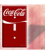 NEW RED COCA-COLA SINGLE LIGHT SWITCH COVER WALL PLATE - $18.99