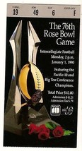 1990 Rose Bowl Ticket Stub Michigan State Spartans USC Trojans - £34.85 GBP