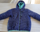 Eddie Bauer Kids Reversible Hoodie Jacket Youth Medium 10/12 Blue Plush ... - £11.76 GBP