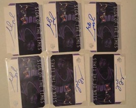 6 Robert Thaylor Die Cut Autographed 1999 Sign Of The Times Cards #1 - £16.07 GBP