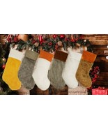 Family Christmas Stockings Set of 5 Large Beautiful Faux Fur Family Plus... - $651.57 MXN