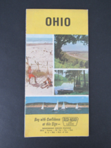 1970 &quot;RED HEAD&quot; for less Road Map Service Station GAS &amp; OIL OHIO rare! - £21.65 GBP