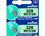 Murata 329 Battery SR731SW 1.55V Silver Oxide Watch Button Cell (10 Batt... - £4.69 GBP+