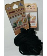 2 Pair Of Round Boot Laces Heavy Duty Sneakers, Work Hiking Boots Color ... - $16.65 CAD
